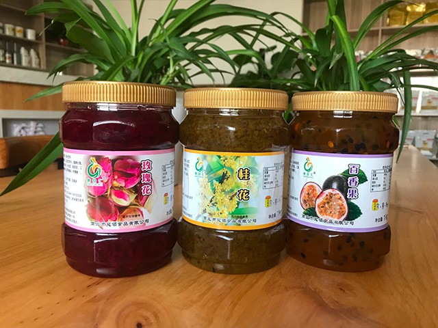 玫瑰花花茶、桂花花茶、百香果花茶