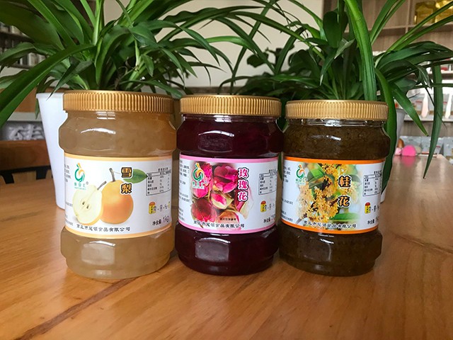 雪梨花茶、玫瑰花花茶、桂花花茶